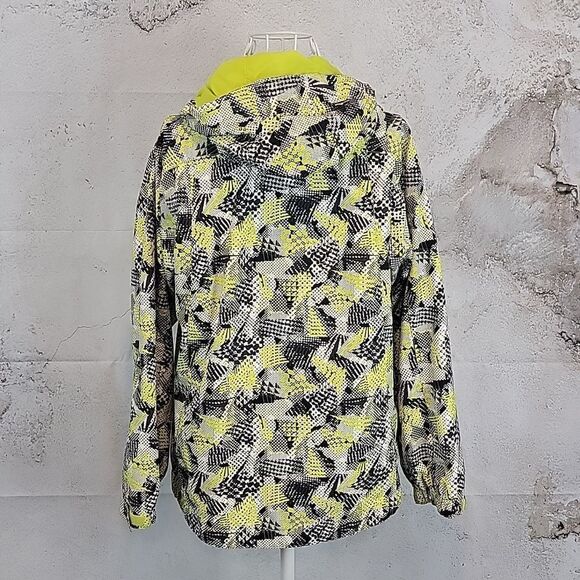 REI geometric print outer shell zip up jacket Boys Size L - Picture 6 of 11